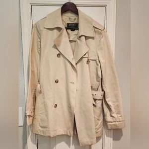 Eddie Bauer short trench coat